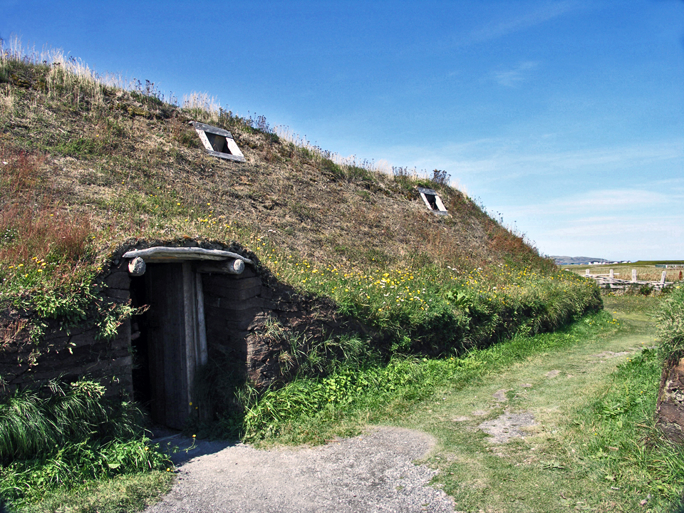 Viking longhouses, L’Anse aux Meadows, Newfoundland