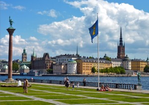 view of Gamla Stan, Stockholm's Old Town