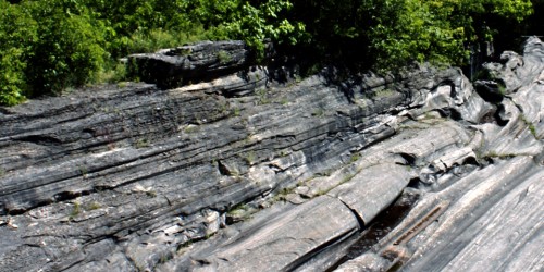 glacial grooves, Kelley’s Island, Ohio