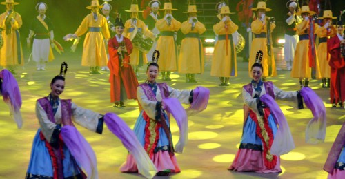 Korean musicians and dancers, Quebec City's 400th Anniversary, Canada