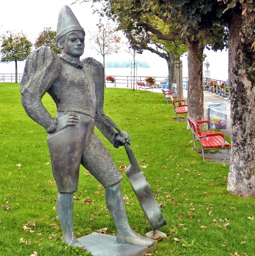 clown statue, Rapperswil, Switzerland