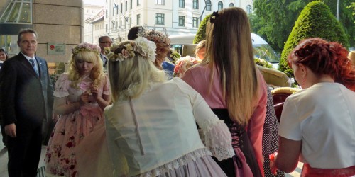 bridal party, Budapest