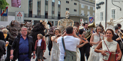 festival parade, Salzburg, Austria