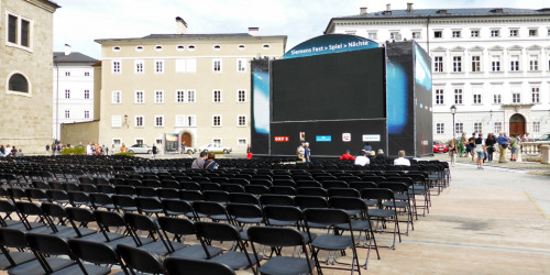 Siemens "Free Festival" on Kapitelplatz , Salzburg, Austria