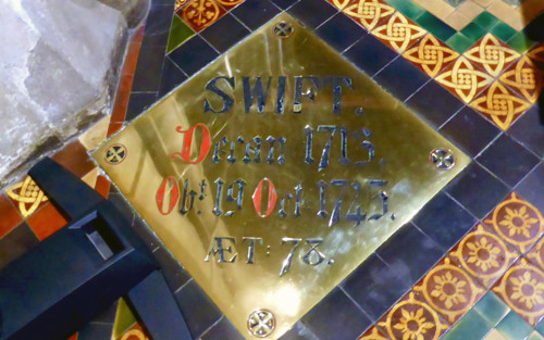 Jonathan Swift grave, St. Patrick's Cathedral, Dublin