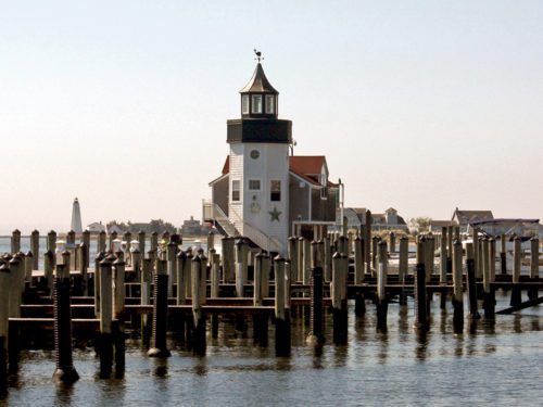 The secluded Lighthouse Suite at the Saybrook Point Inn & Spa overlooks the marina and the lighthouse known as the Inner Light.