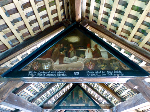 paintings in Chapel Bridge, Lucerne, Switzerland