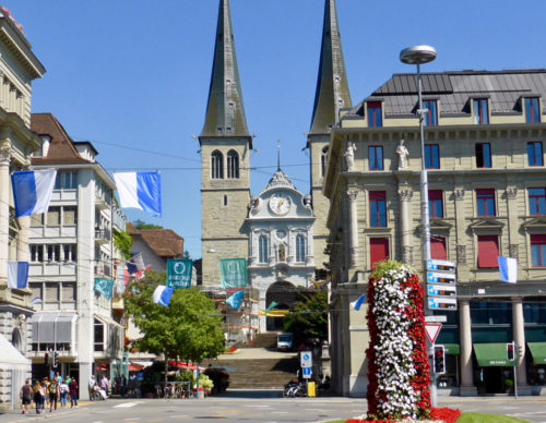 Hofkirche, Church of St. Leodegar, Lucerne, Switzerland