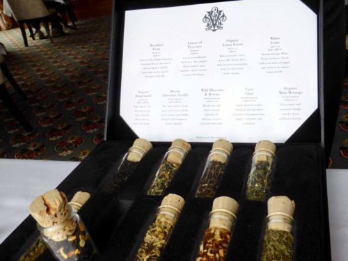 tea selection, Afternoon Tea, The Inn at Biltmore, Asheville, North Carolina