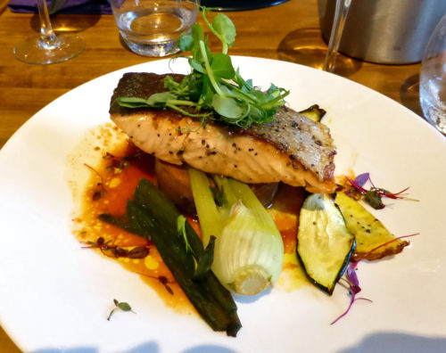 salmon at Ballygally Castle, Northern Ireland