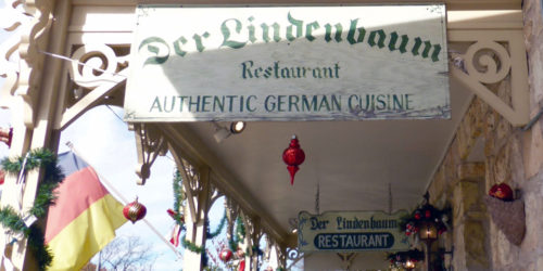 Der Lindenbaum German restaurant, Fredericksburg, Texas