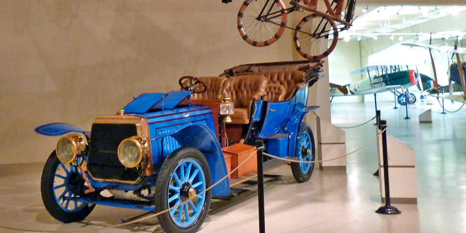 blue car, Owl’s Head Transportation Museum, Maine | Notable Travels