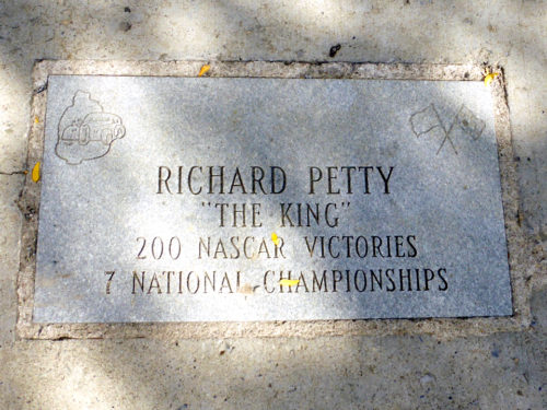 Richard Petty plaque, Watkins Glen, NY