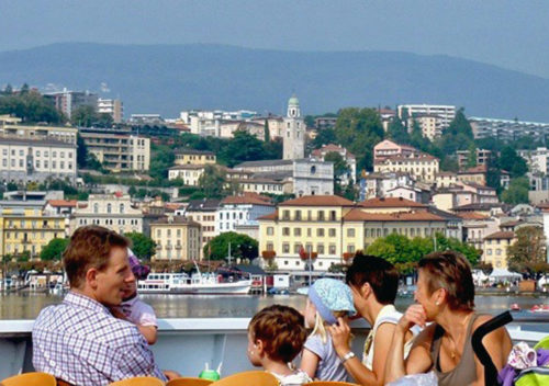 boat to Gandria, Switzerland